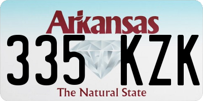 AR license plate 335KZK