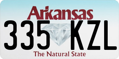 AR license plate 335KZL