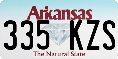 AR license plate 335KZS