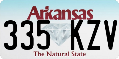 AR license plate 335KZV