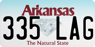 AR license plate 335LAG