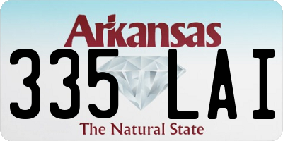 AR license plate 335LAI
