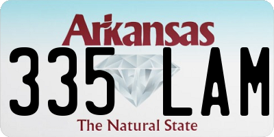 AR license plate 335LAM