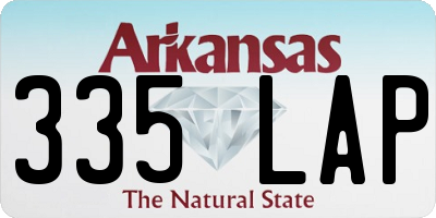 AR license plate 335LAP