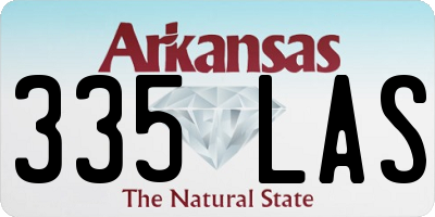 AR license plate 335LAS