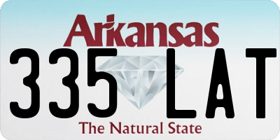 AR license plate 335LAT