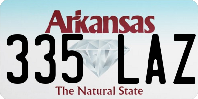 AR license plate 335LAZ