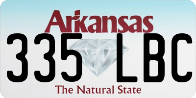 AR license plate 335LBC