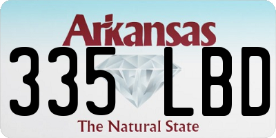 AR license plate 335LBD