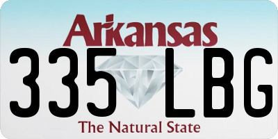 AR license plate 335LBG
