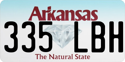 AR license plate 335LBH