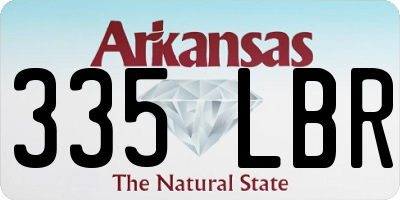 AR license plate 335LBR