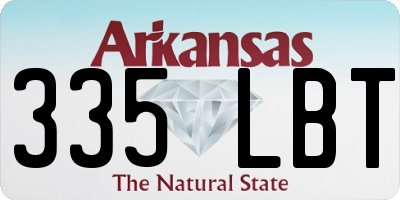 AR license plate 335LBT