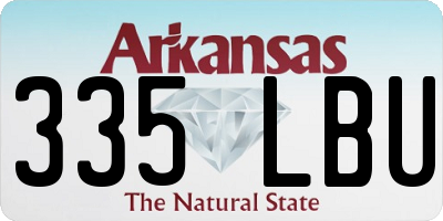 AR license plate 335LBU