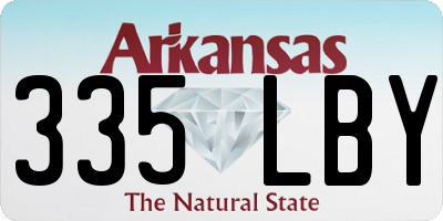 AR license plate 335LBY