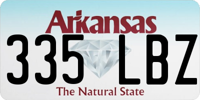 AR license plate 335LBZ