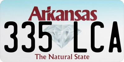 AR license plate 335LCA