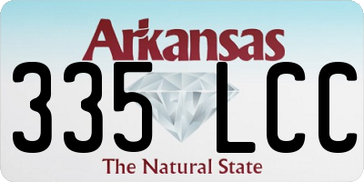AR license plate 335LCC