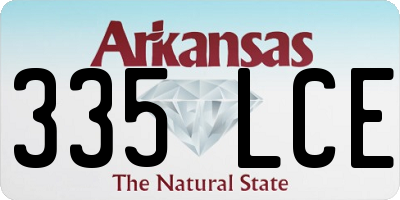 AR license plate 335LCE