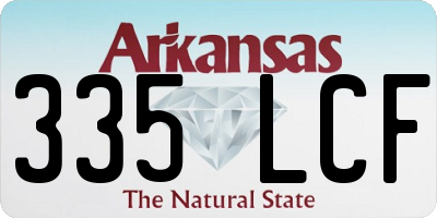AR license plate 335LCF
