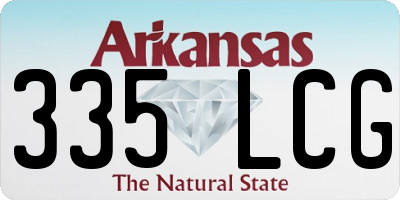 AR license plate 335LCG