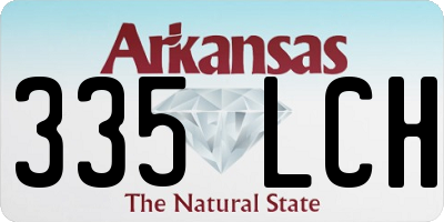 AR license plate 335LCH