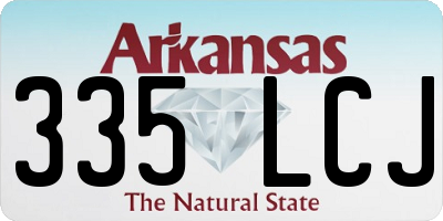 AR license plate 335LCJ