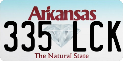 AR license plate 335LCK