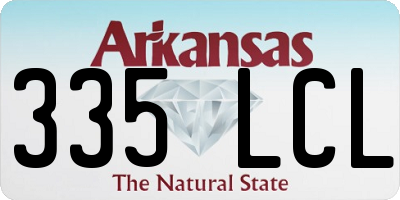 AR license plate 335LCL