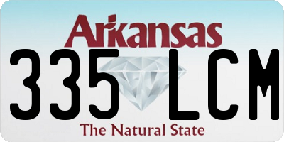 AR license plate 335LCM