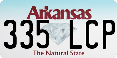 AR license plate 335LCP