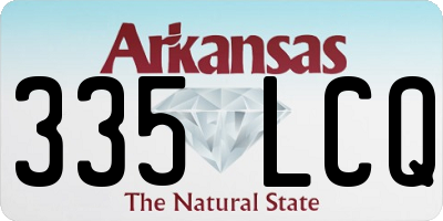 AR license plate 335LCQ