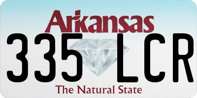AR license plate 335LCR