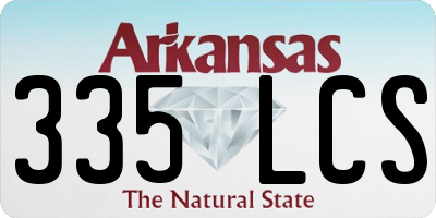 AR license plate 335LCS