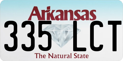 AR license plate 335LCT
