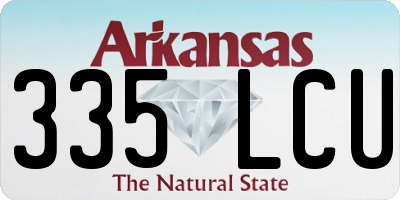 AR license plate 335LCU