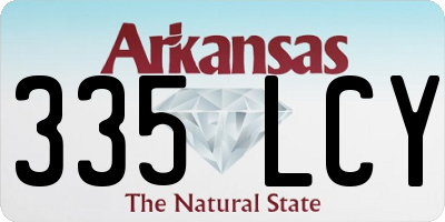 AR license plate 335LCY
