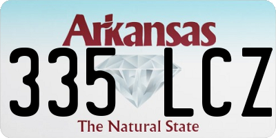 AR license plate 335LCZ