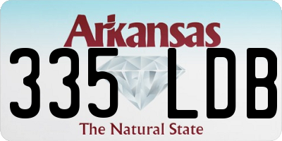 AR license plate 335LDB