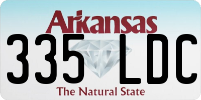 AR license plate 335LDC