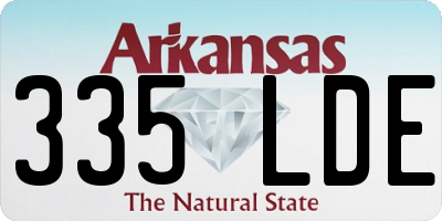 AR license plate 335LDE