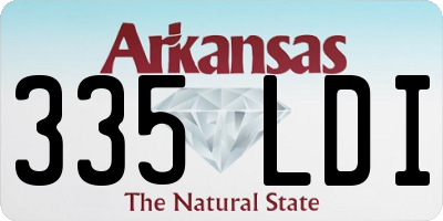 AR license plate 335LDI