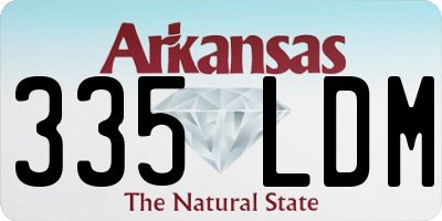 AR license plate 335LDM