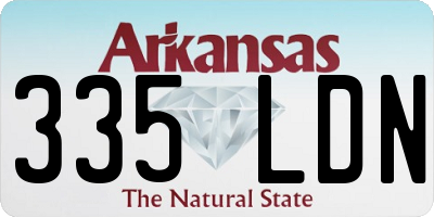 AR license plate 335LDN