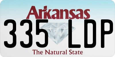 AR license plate 335LDP