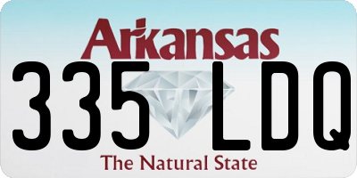 AR license plate 335LDQ