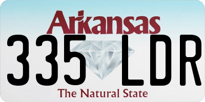 AR license plate 335LDR