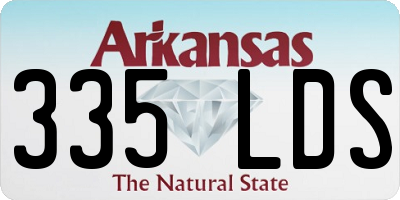 AR license plate 335LDS