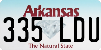 AR license plate 335LDU