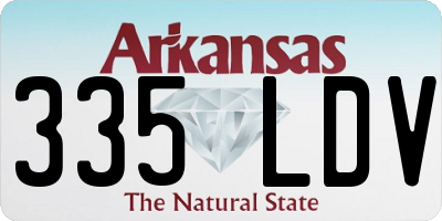 AR license plate 335LDV